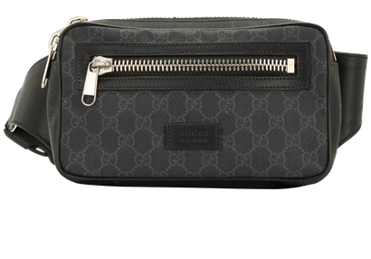 GG Belt Bag, &pound;450, Handbags, Black, Canvas, Front view